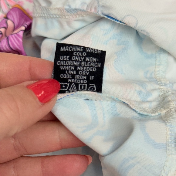 Tolani Collection Ginger Swirl Dress Size Large, NWT V-Neck and Ruffle Hem - Picture 11 of 13